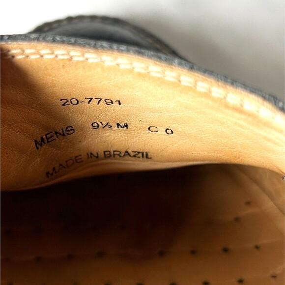 Johnston & Murphy Ainsworth Venetian Black Leather Loafers Sheepskin - Mens 9.5M - Picture 7 of 7